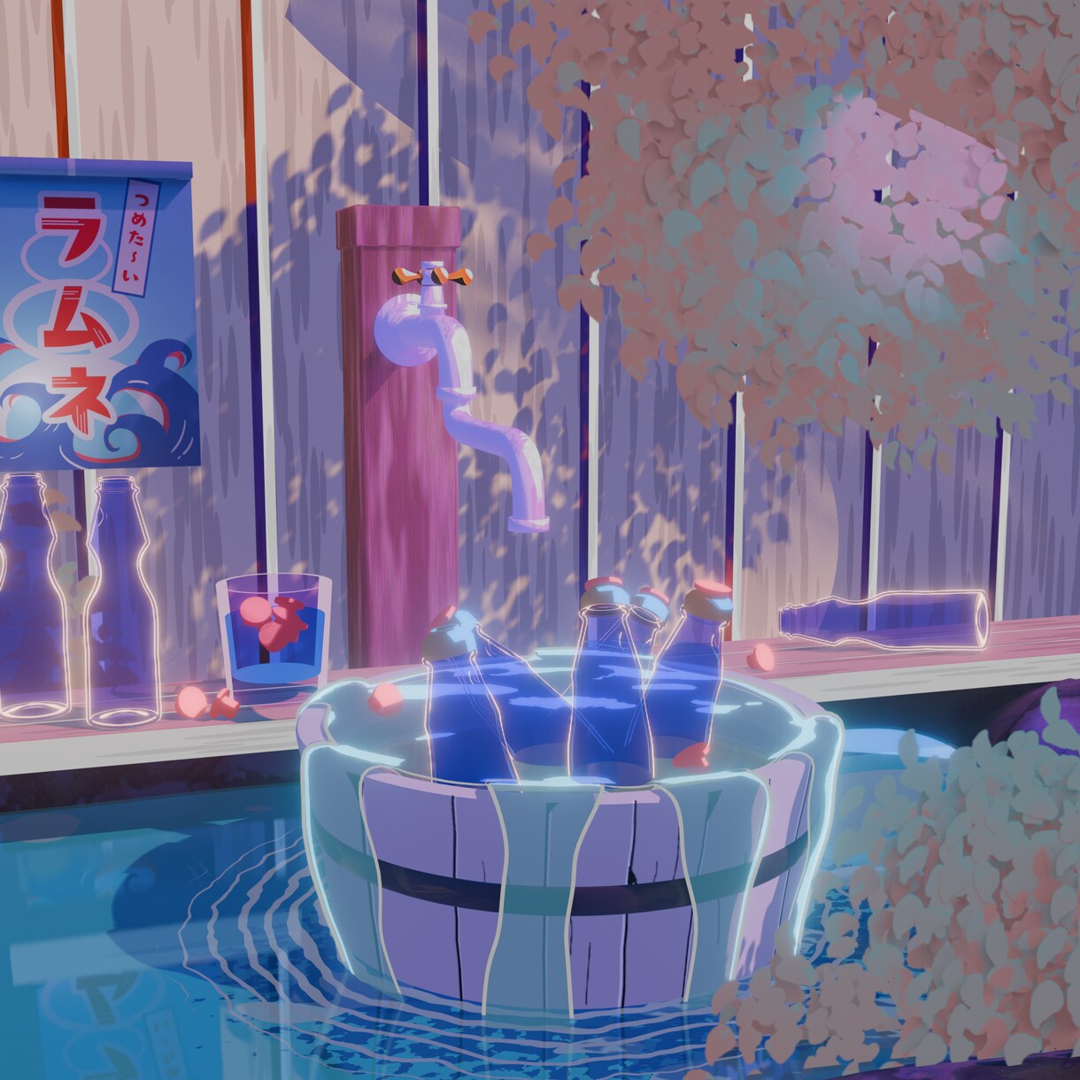 あなた専用の3D背景アニメーションを作成します なるべく3Dらしさを排除。そして色合いを大事にしたい方へ イメージ3
