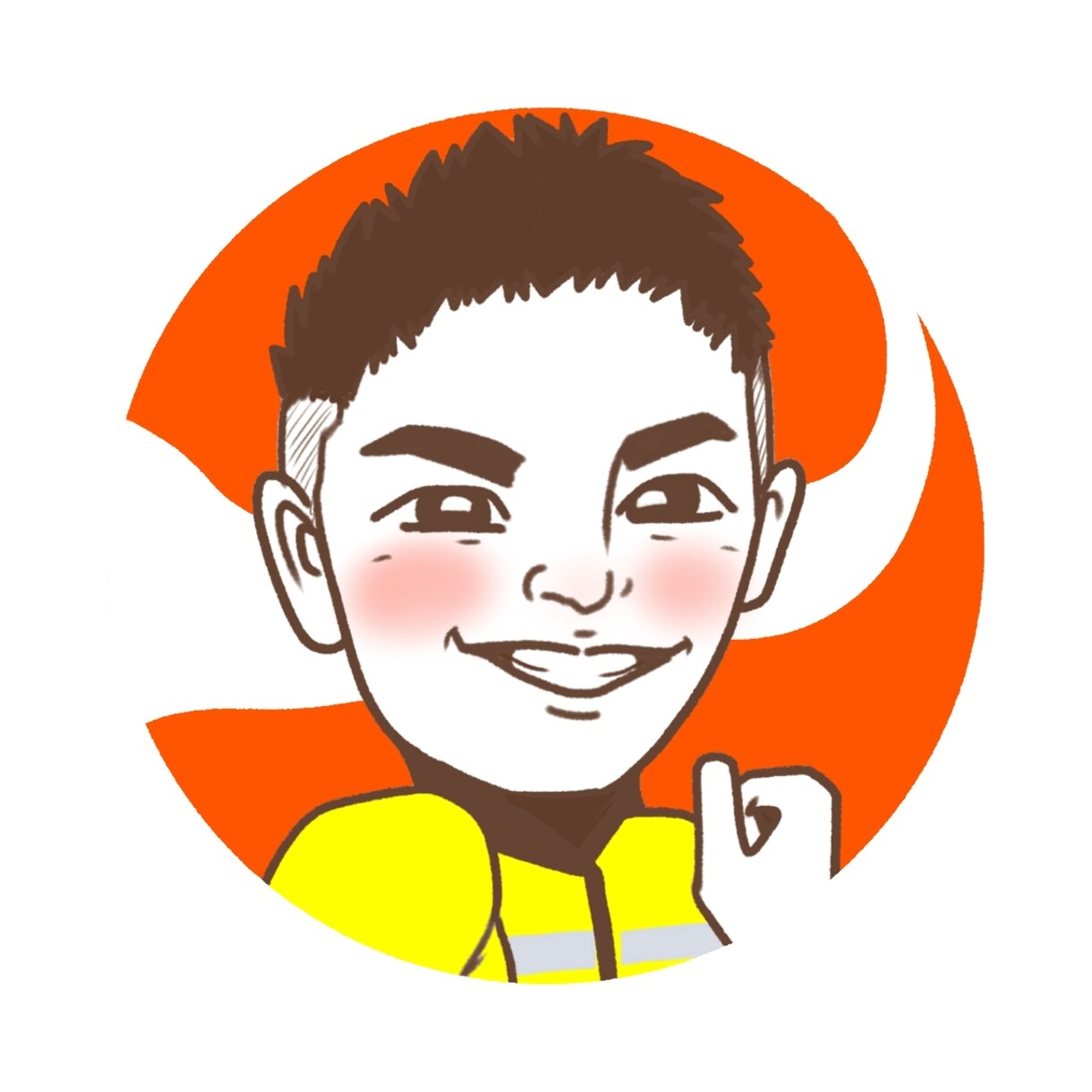 シンプルカラーの似顔絵描きます シンプルかわいい!アイコンにぴったり！ イメージ5