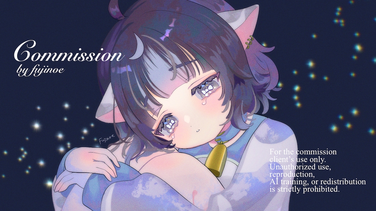 ドリーミーパステルな柔らかく幻想的な絵を制作します SNSアイコンやサムネ、ギフトなどに！女の子が得意です。 イメージ4