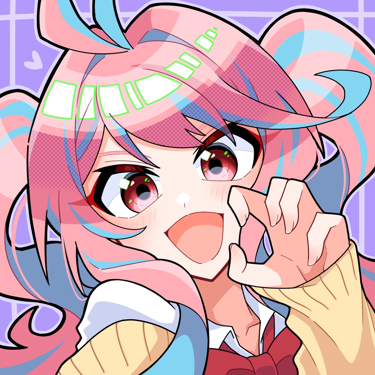 目を引くイラスト！【SNSアイコン】描きます パキっとした絵柄で目立つアイコンに仕上げます！ イメージ1