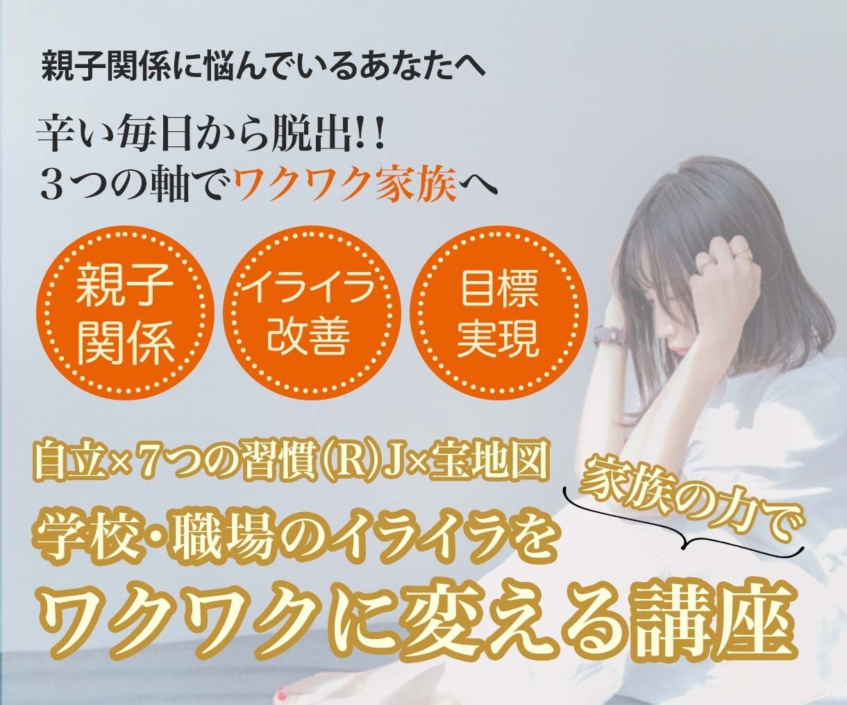 初回◇子どもの自己肯定感のあげ方教えます 人としての在り方磨けば人生が輝く、お子さんの在り方磨きます！ イメージ1