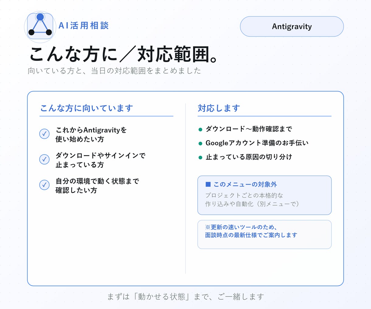 Antigravityの初期設定を一緒にします 話題の新ツールを最初の一歩から一緒に イメージ4