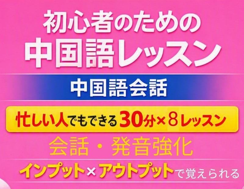 丨忙しい人のための丨【月額】中国語レッスンします ✅月４〜８回フレキシブルに無理なく続ける中国語会話 イメージ1