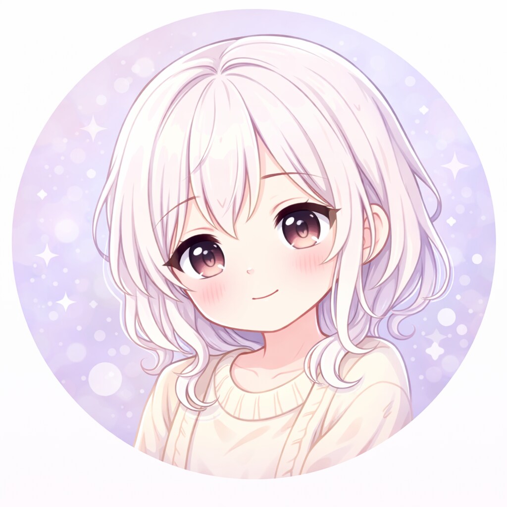 AI作るかわいいアニメ風SNSアイコンデザインます かわいいアニメ風アイコンをAIで丁寧に制作します イメージ2