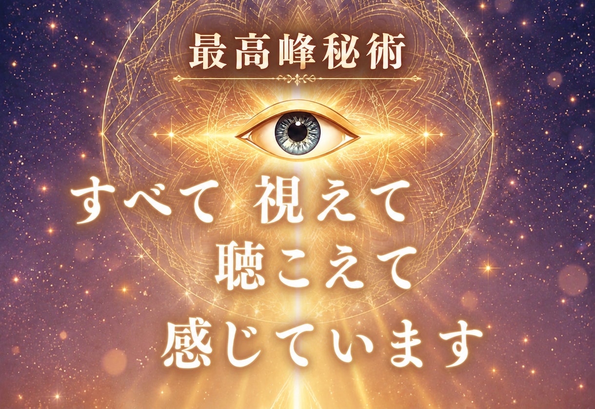 あなたのすべてを視て聴いて感じています 鑑定に加えてあなたに合ったエネルギーワークをお伝えいたします イメージ1