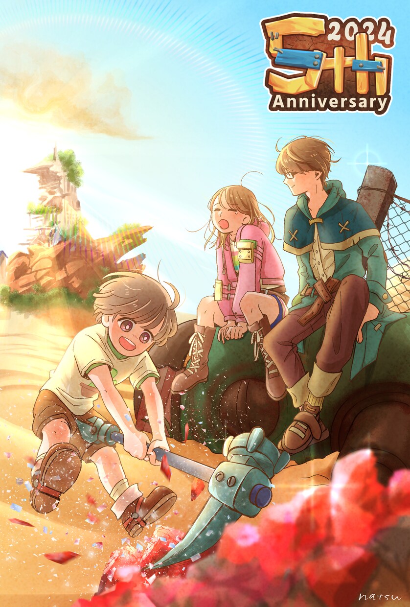 絵本のような記念日似顔絵イラストを描きます 家族や恋人、友人のプレゼント等に♪切り抜いてアイコンにも◎ イメージ9