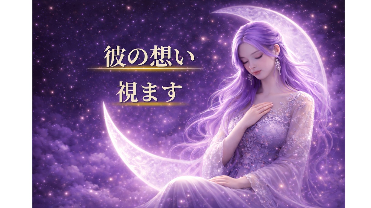 神秘のベールを解き明かし、彼の想いをお伝えします ✧彼の感情と魂の声を読み解き、心の奥の真実へと導きます✧ イメージ1