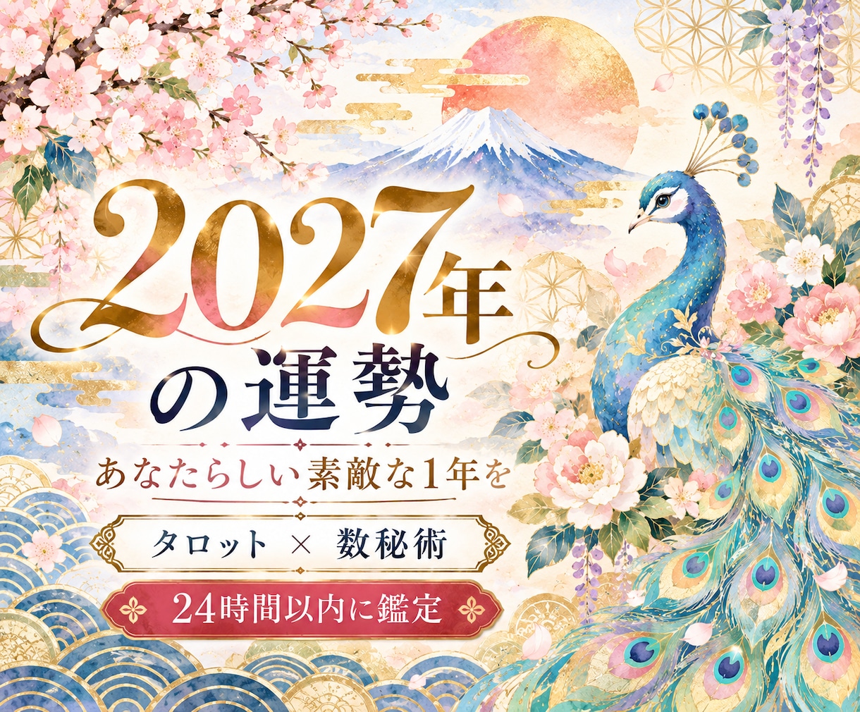 2027年の運勢♡1年の流れとタイミングを占います 全体運、恋愛・仕事も◎自分らしい過ごし方を送れますように イメージ1
