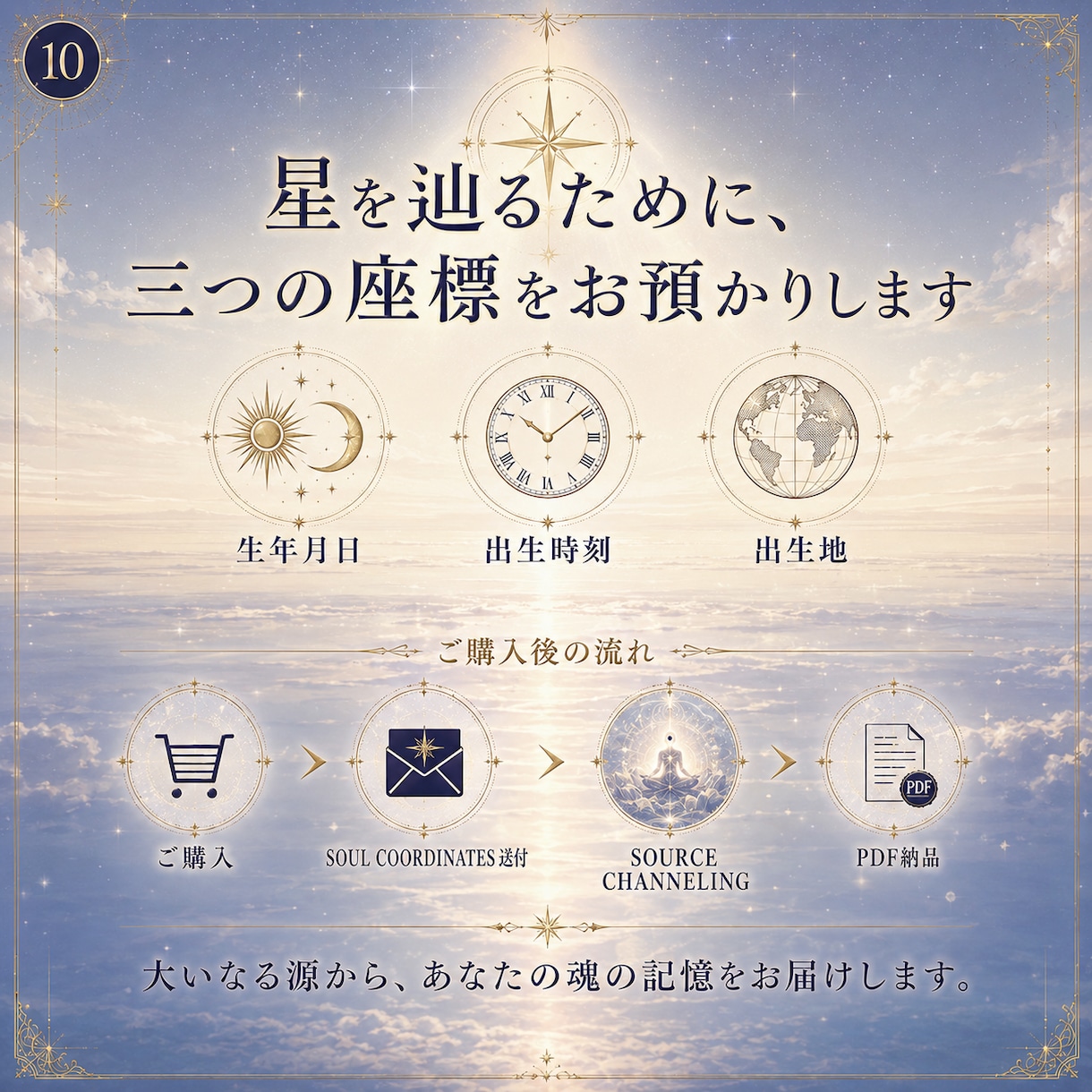 スターシード鑑定　大いなる源から出生星を降ろします なぜ地球に来たのか。魂のルーツから使命を開きシード発芽します イメージ10