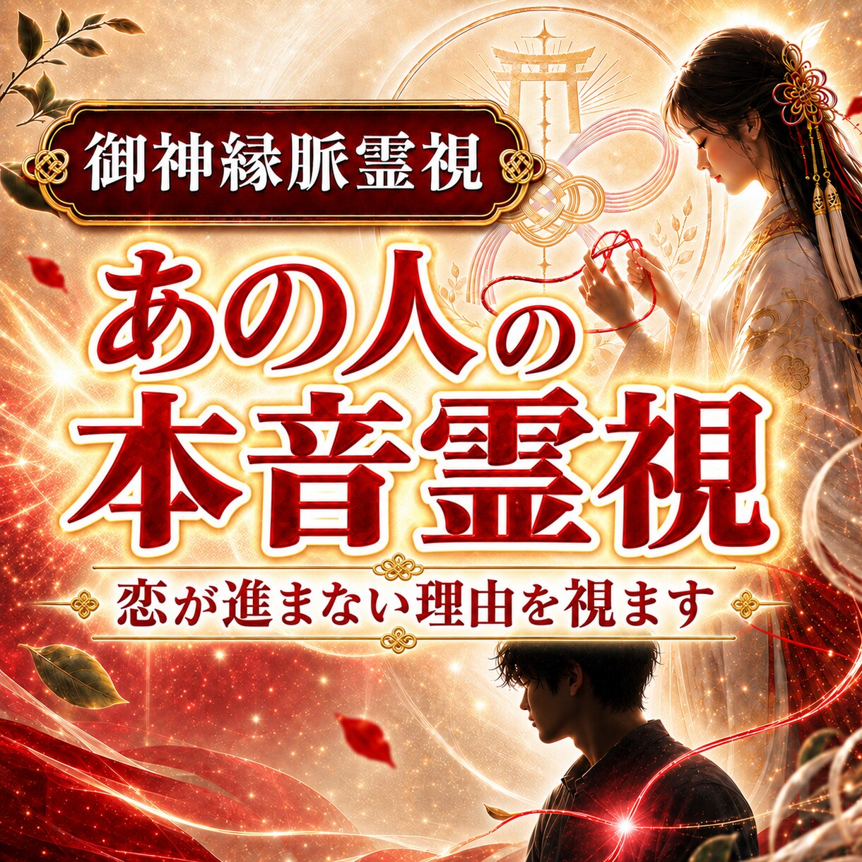 あの人の本当の気持ちと恋が進まない理由を霊視します 片思い・復縁・恋人｜御神縁を辿り今どうすべきかまでお伝え イメージ1