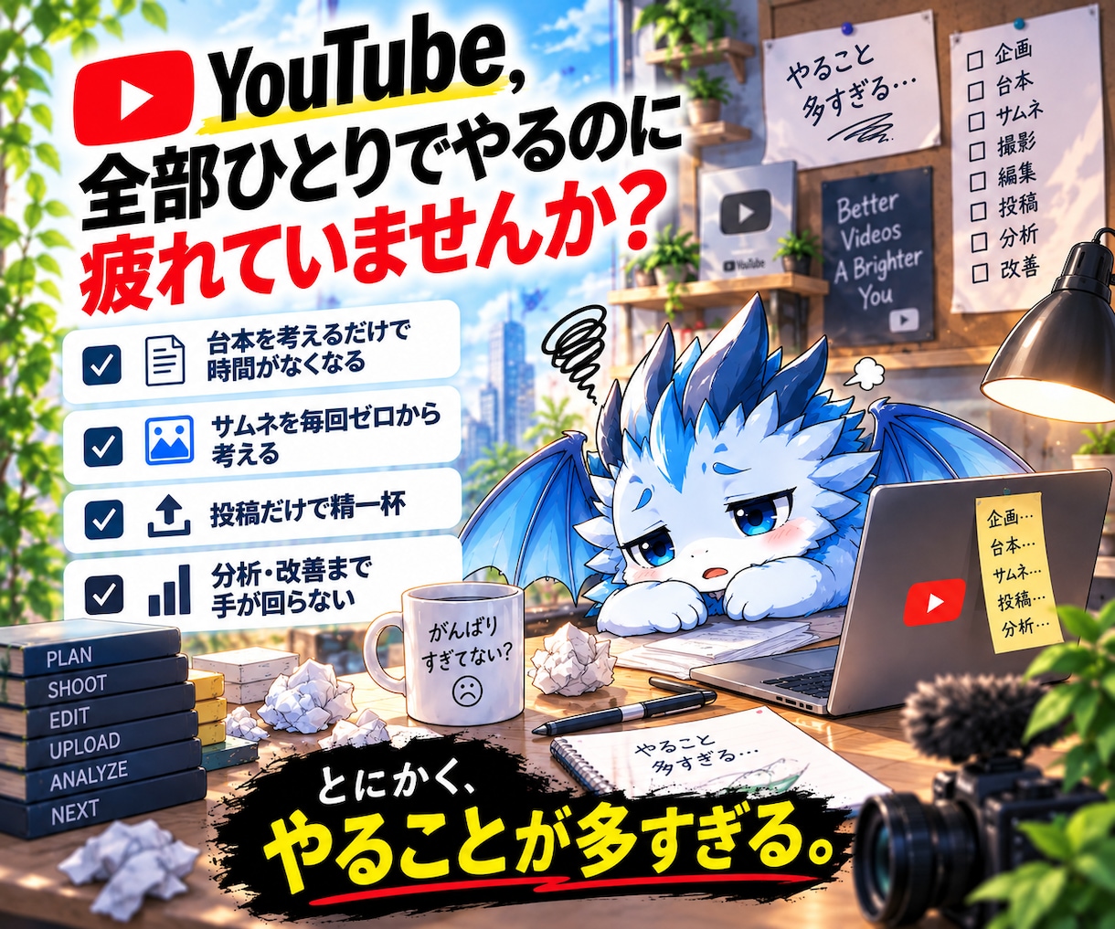 YouTube台本・サムネ・分析をAIで楽にします 質問に答えるだけでYouTube運営をサポート イメージ2