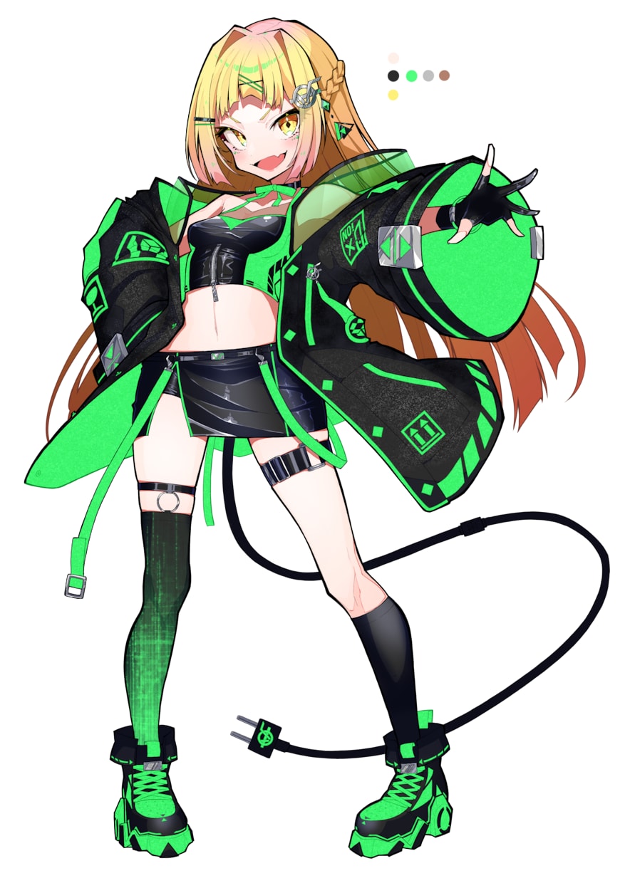 Live2D用パーツ分け対応！キャラ立ち絵描きます 自分だけのキャラが欲しい方...お力になりますよ！ イメージ3