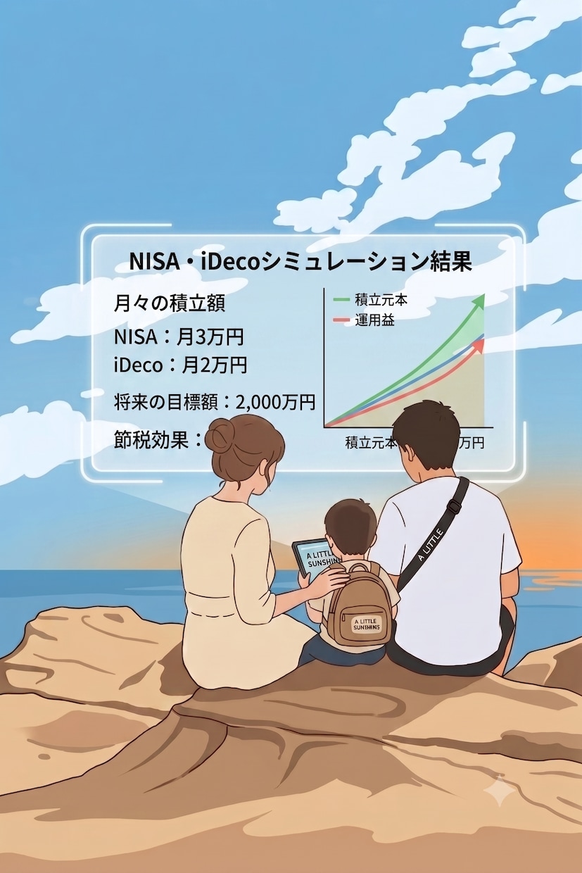 NISAやiDecoの将来のお金を計算します 初心者大歓迎。あなたにぴったりの積立額がわかります。 イメージ1