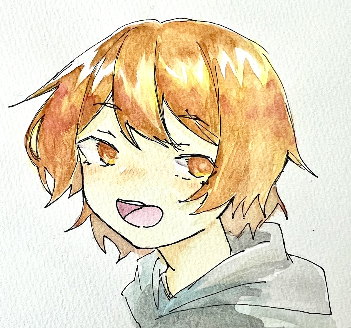 手描き水彩でかわいいデフォルメ描きます SNSアイコンやプレゼントにも使える水彩イラスト イメージ6