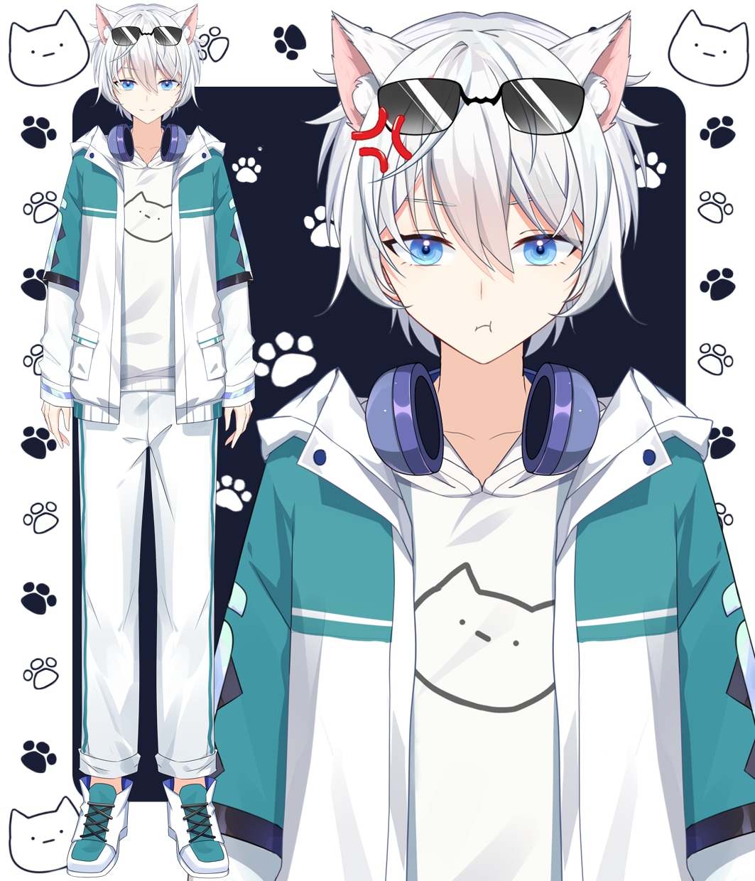 男女OK✨可愛い&カッコイイVtuber制作します 先着2名様！1万円OFF&表情4点付/著作権譲渡/修正無制限 イメージ5