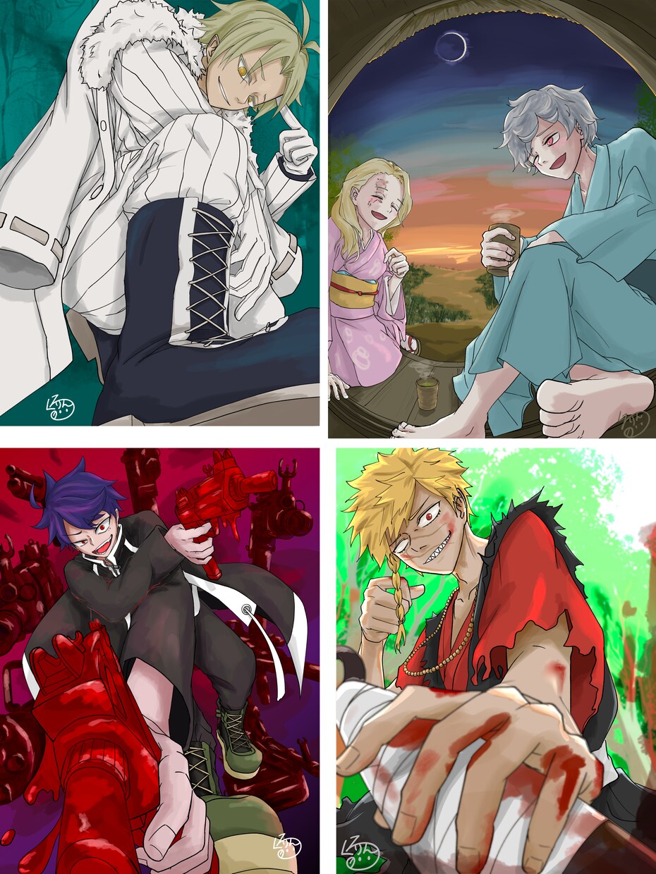 希望に沿った様々なキャラクターイラスト作成します 納得いくまでラフ画、要望を受け付けます！(高画質！) イメージ6