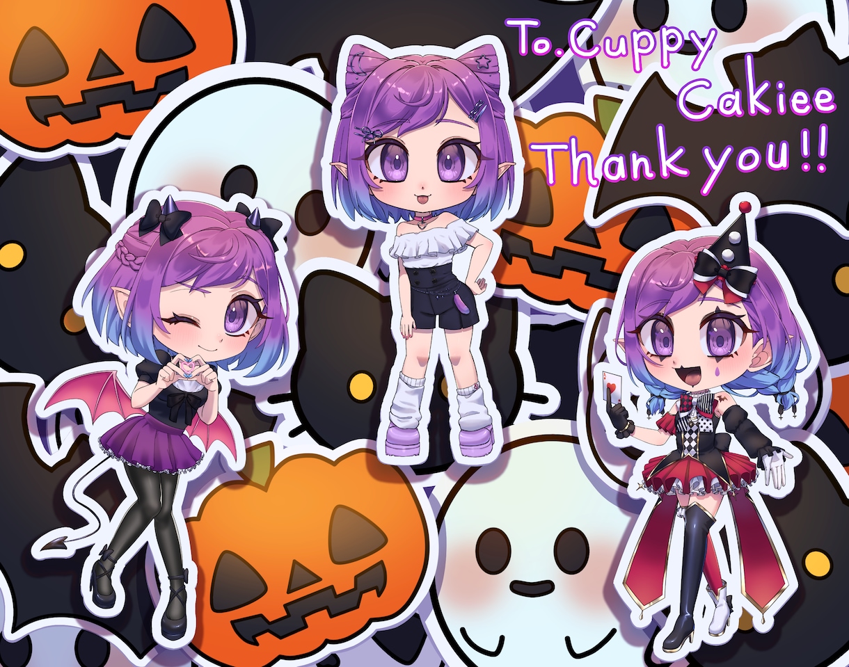 11月〜12月納品　商用可　イラスト制作出来ます ちびキャライラストから等身イラストまで制作できます イメージ3