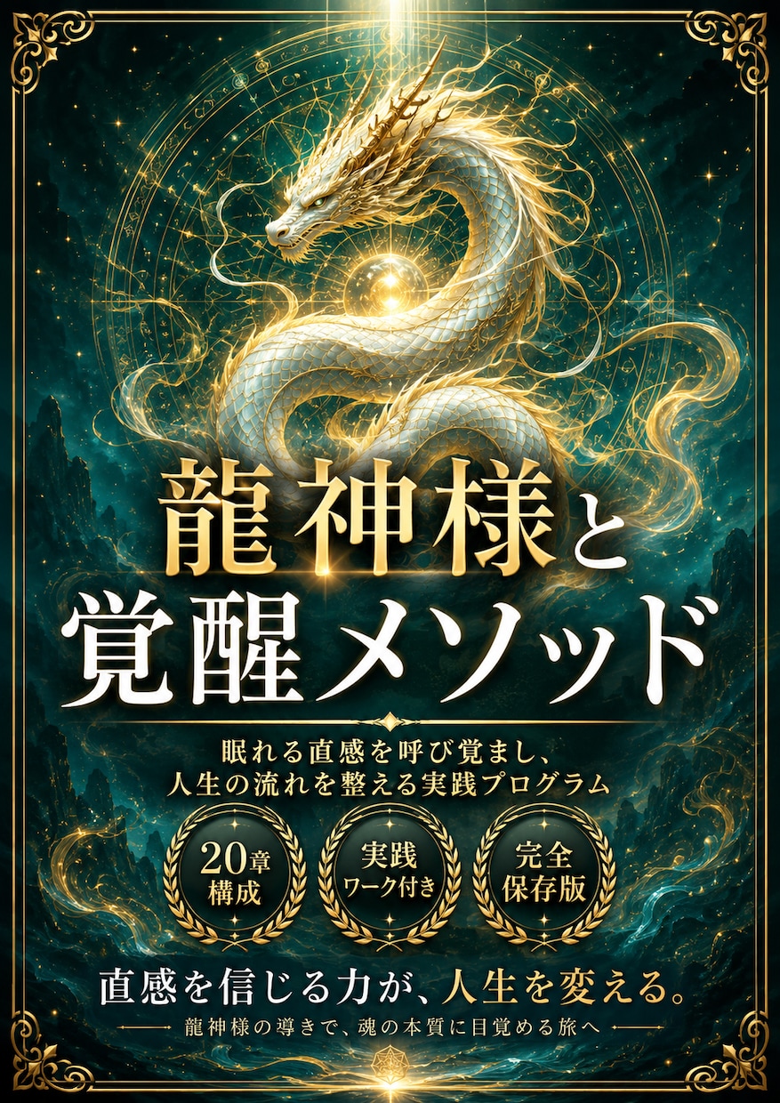 龍神覚醒！龍神様と繋がる最高法則を伝授ます 龍の波動を味方につけ、金運・良縁・仕事運を最短で引き寄せる！ イメージ1