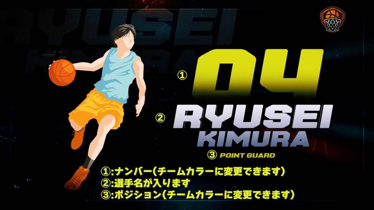 スポーツクラブ・チームの選手紹介映像を制作します 試合映像のOP・DVD・Blu-ray・SNSに使える イメージ3
