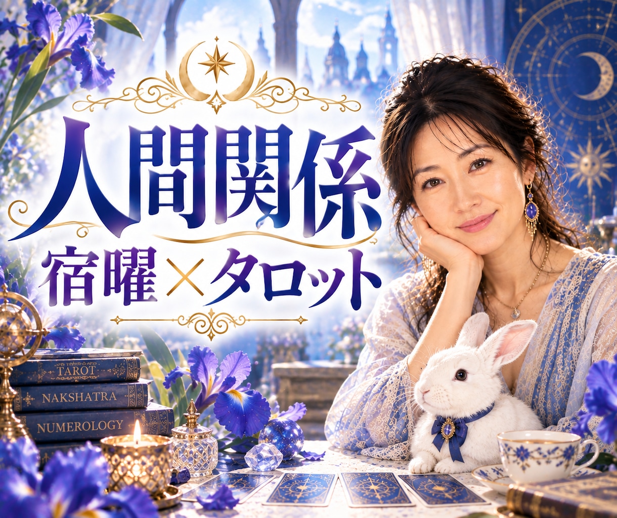 人間関係のお悩み♦宿曜×タロットで相性を視ます 「なぜこの人とは、こんなに疲れる？」その関係を紐解きます イメージ1