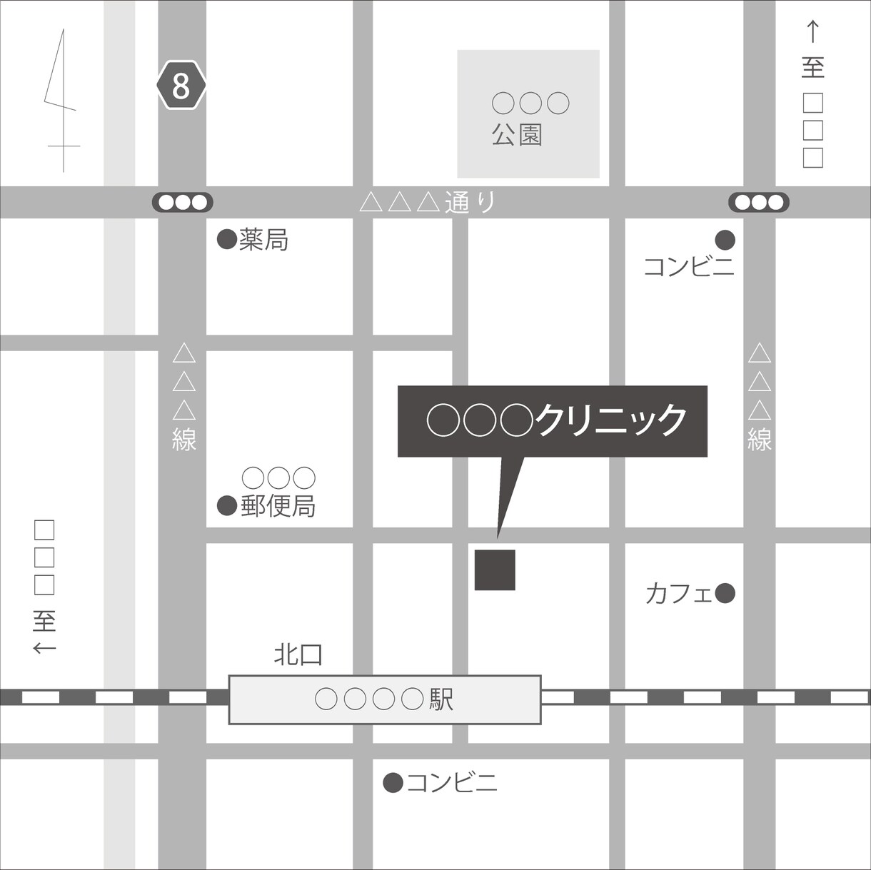 2点まで／住所のみでシンプルな地図をお作りします 《商用可》地図画像2点 or 住所2ヶ所まで　3000円 イメージ4