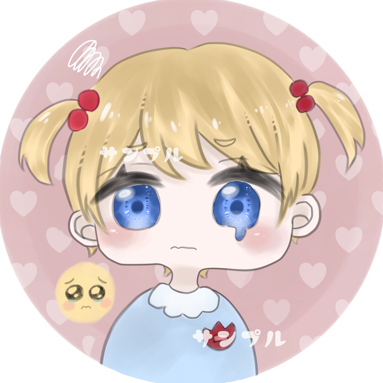 デフォルメのふわふわした可愛いアイコン描きます 手書き感のあるふわっとした絵のタッチが可愛いです♪ イメージ1
