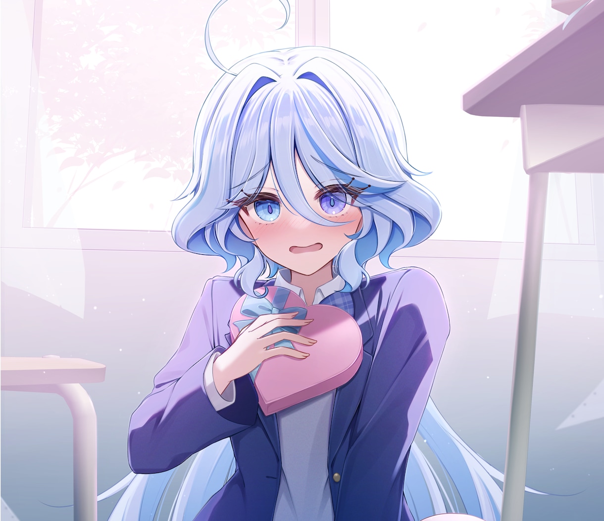 グッズやVtuber活動にも！イラスト描きます 背景付きの可愛い女の子を描きます！ イメージ3