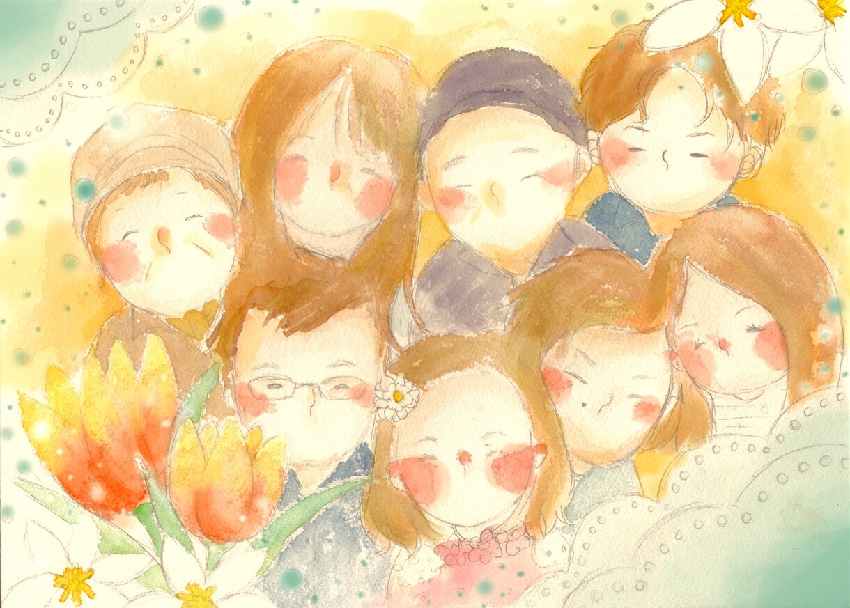 似顔絵やテーマに合ったオリジナルイラストを描きます アイコン画像などはおまかせ下さい(^^) イメージ3