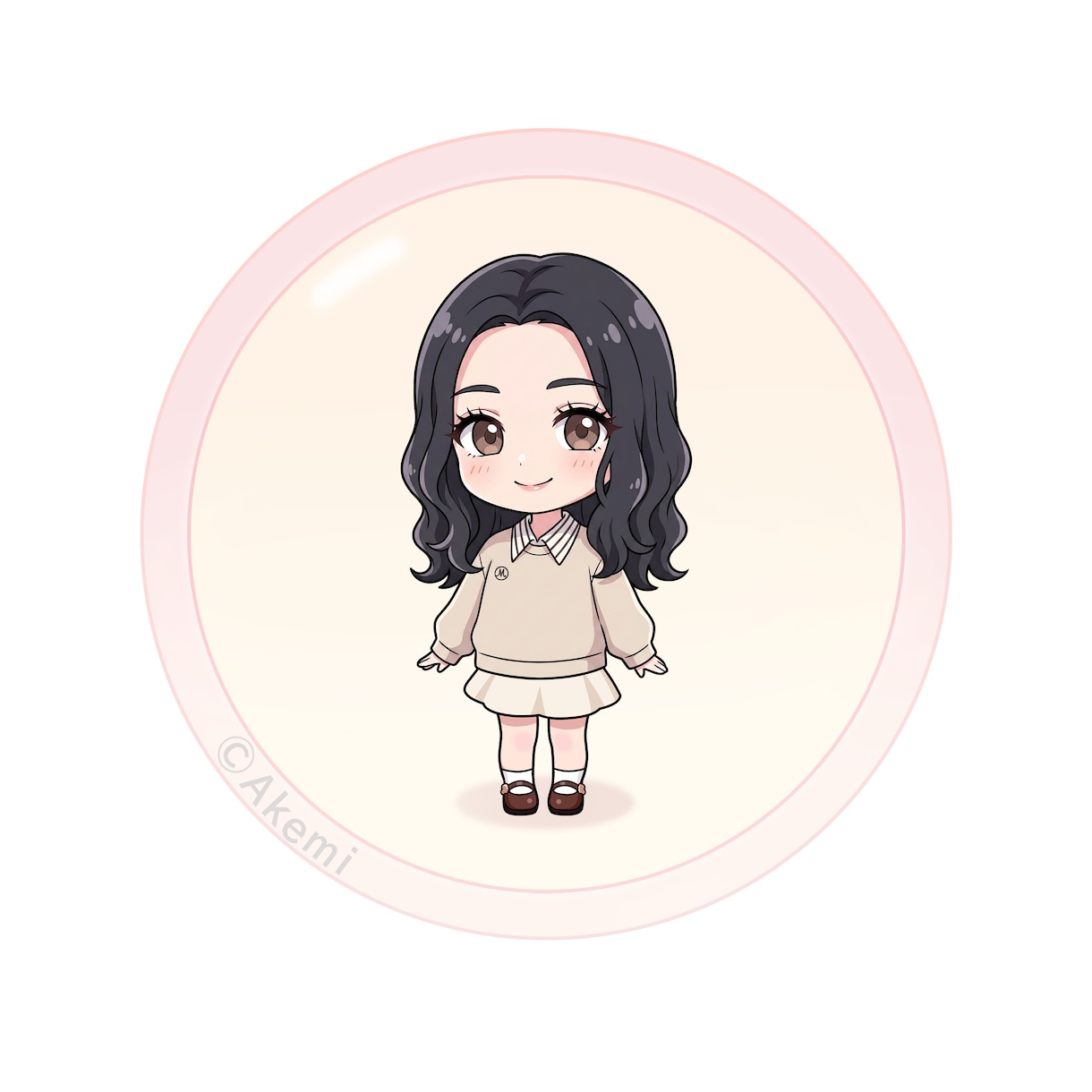 お写真からデフォルメキャラ制作し（グッズ風）ます 可愛いデフォルメキャラとグッズ風デザイン制作 イメージ1