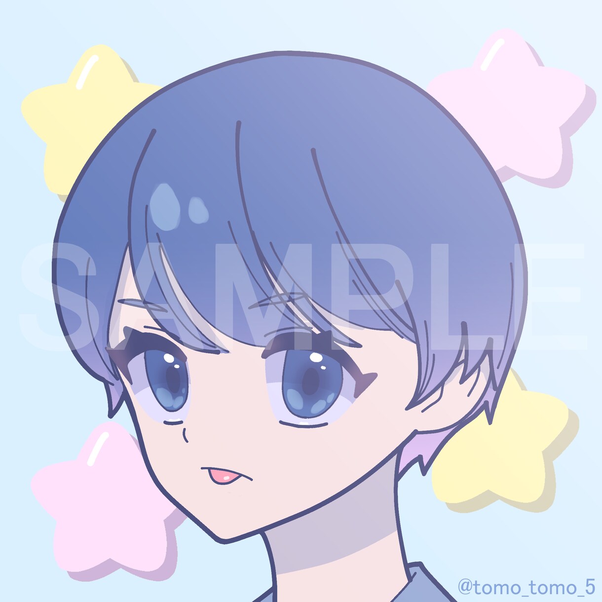 少年少女のかわいいアイコンなど描きます 少女・少年のアイコン　SNSヘッダー　挿絵　イラスト等 イメージ2