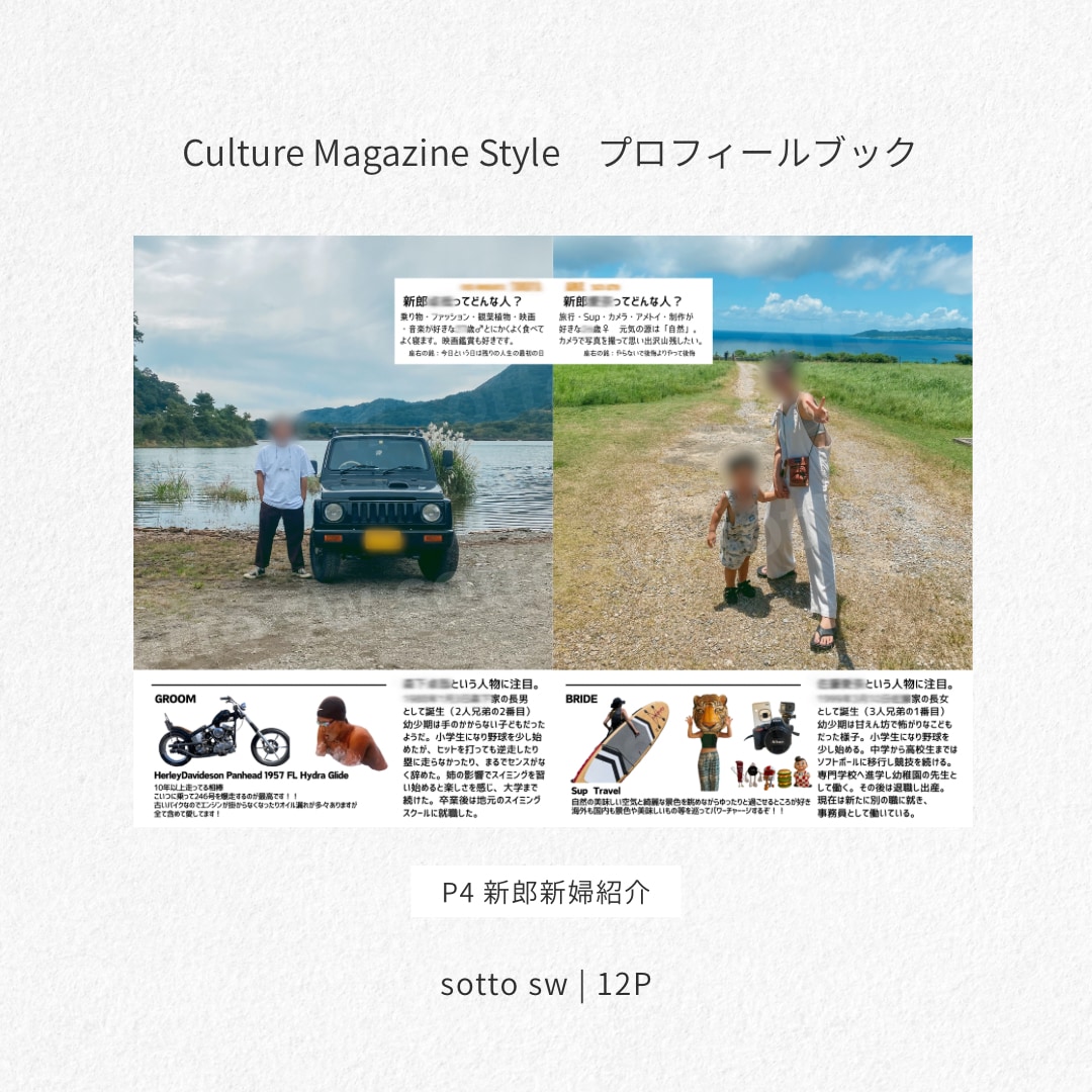 アウトドア雑誌風プロフィールブックを提供します キャンプ好き必見！！テキストと画像挿入のみで簡単完成！ イメージ4