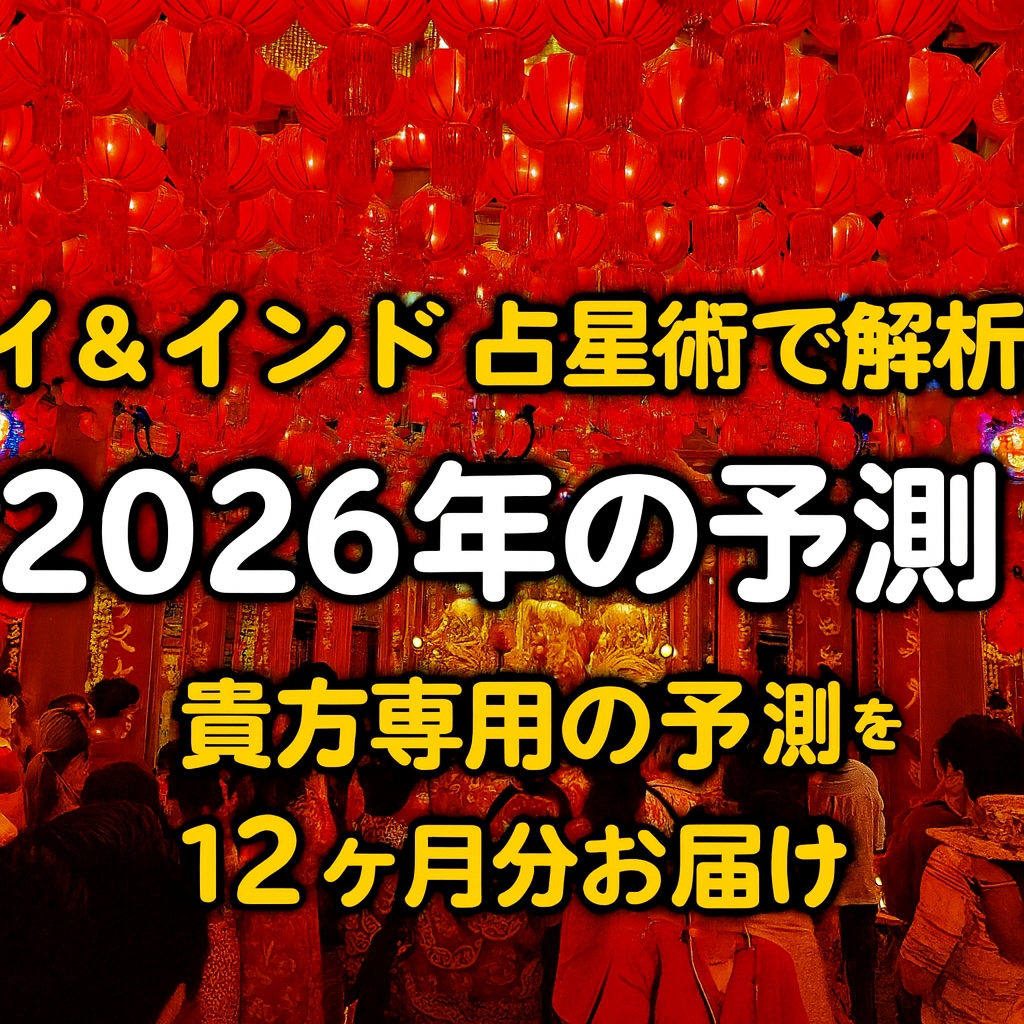 2026年の運勢をタイ&インド占星術で鑑定致します 貴方専用の12ヶ月分の予測をお届け。災難回避。チャンスを掴む イメージ1