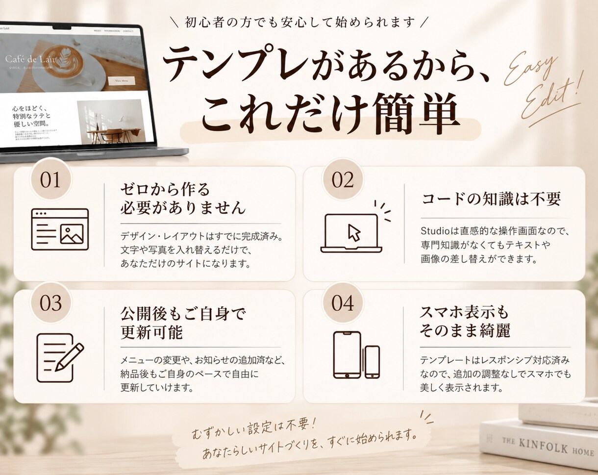 即日〜テンプレHPお渡しします 完成済みテンプレで、即日〜スピード対応 イメージ7