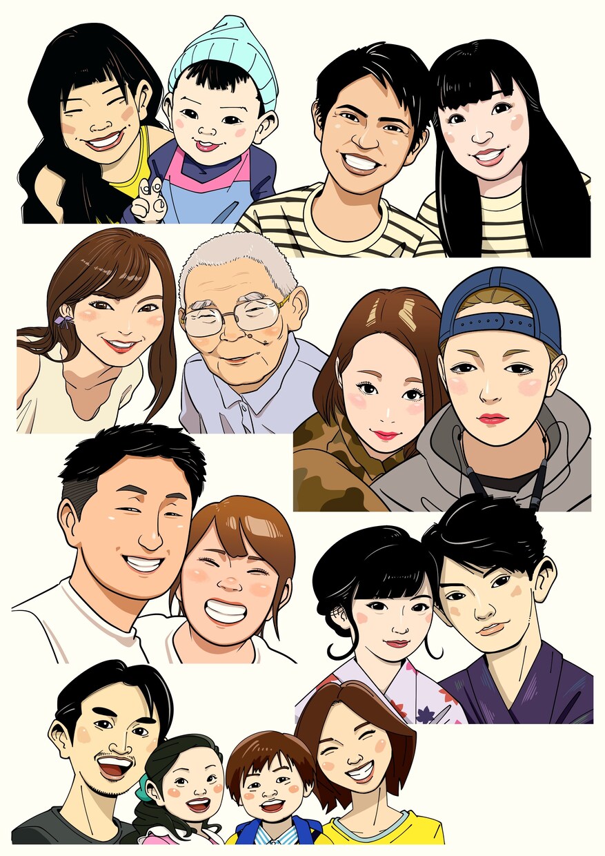 印象に残る似顔絵描きます SNSのアイコンや名刺、プレゼントや記念にもどうぞ！ イメージ4