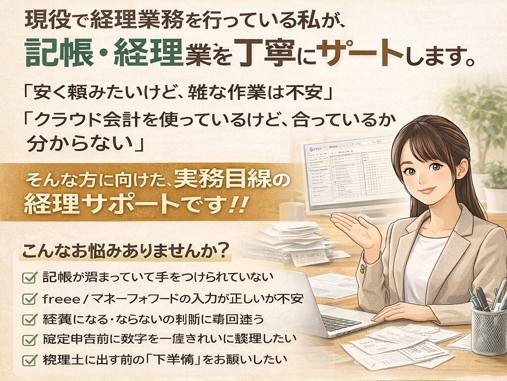 freee会計の記帳代行します 3,000円（150仕訳）50仕訳ごとで受けます！ イメージ2