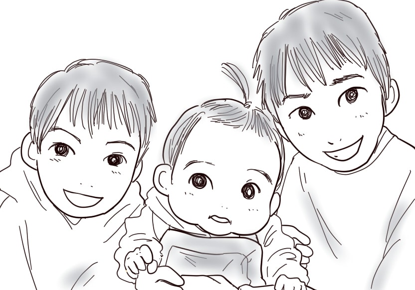 お写真をもとに似顔絵を描きます・白黒版 イメージ1