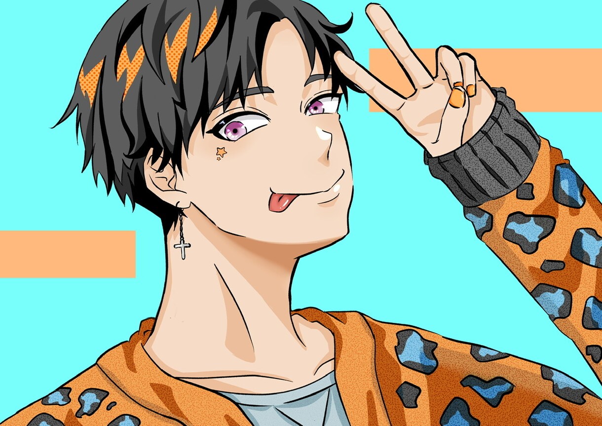 かっこいい【SNSアイコン】できます あなただけのかっこいいイラスト手掛ける！ イメージ6
