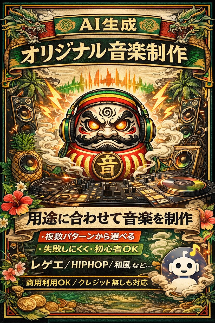 あなたの欲しいをAI生成音楽で叶えます こんなオリジナル音源が欲しいそのイメージから形にしましょう！ イメージ1