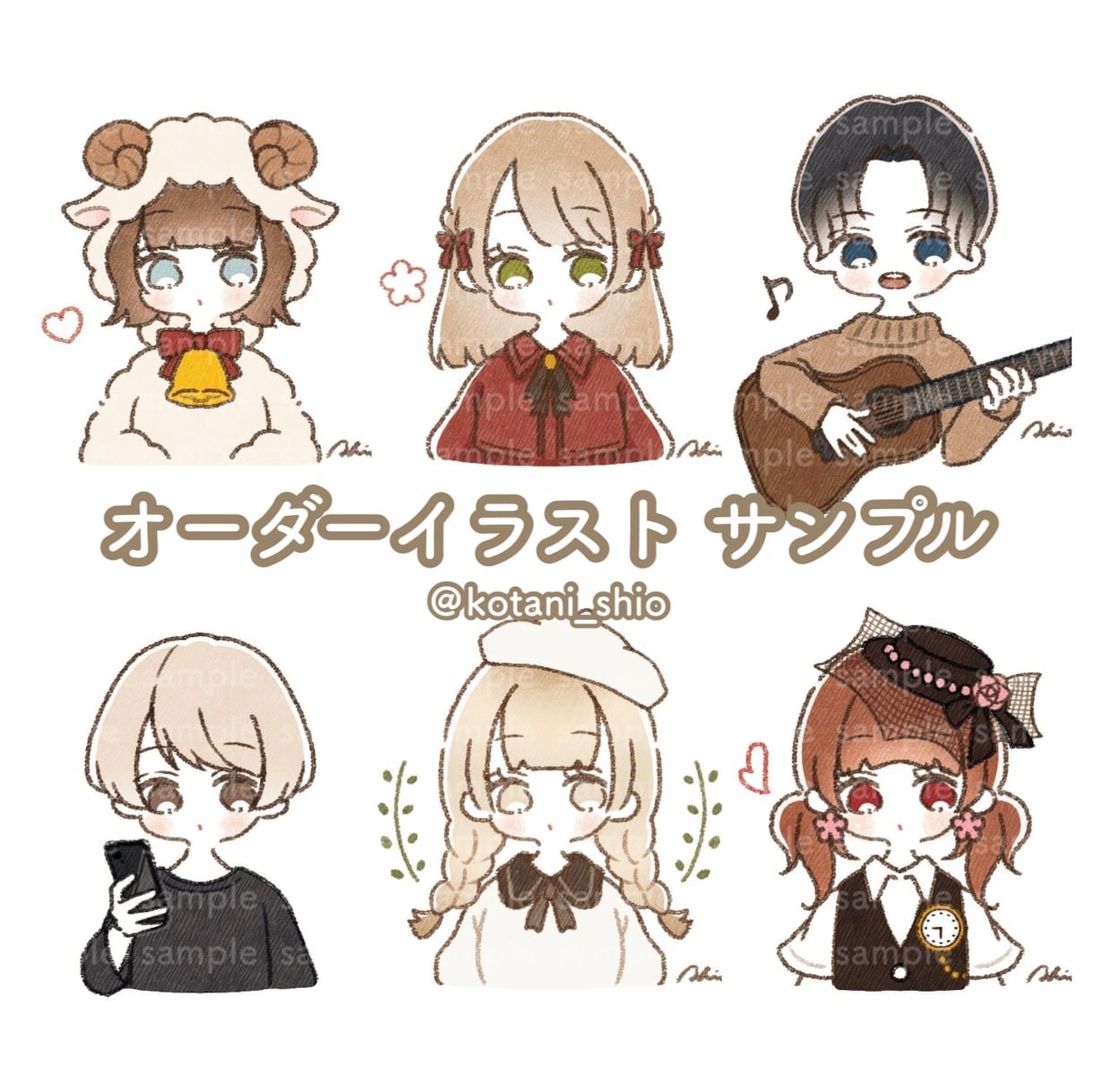 ふんわり優しい手描きアイコンお描きします SNSで好印象♪ 親しみやすい似顔絵アイコンお描きします◎ イメージ7