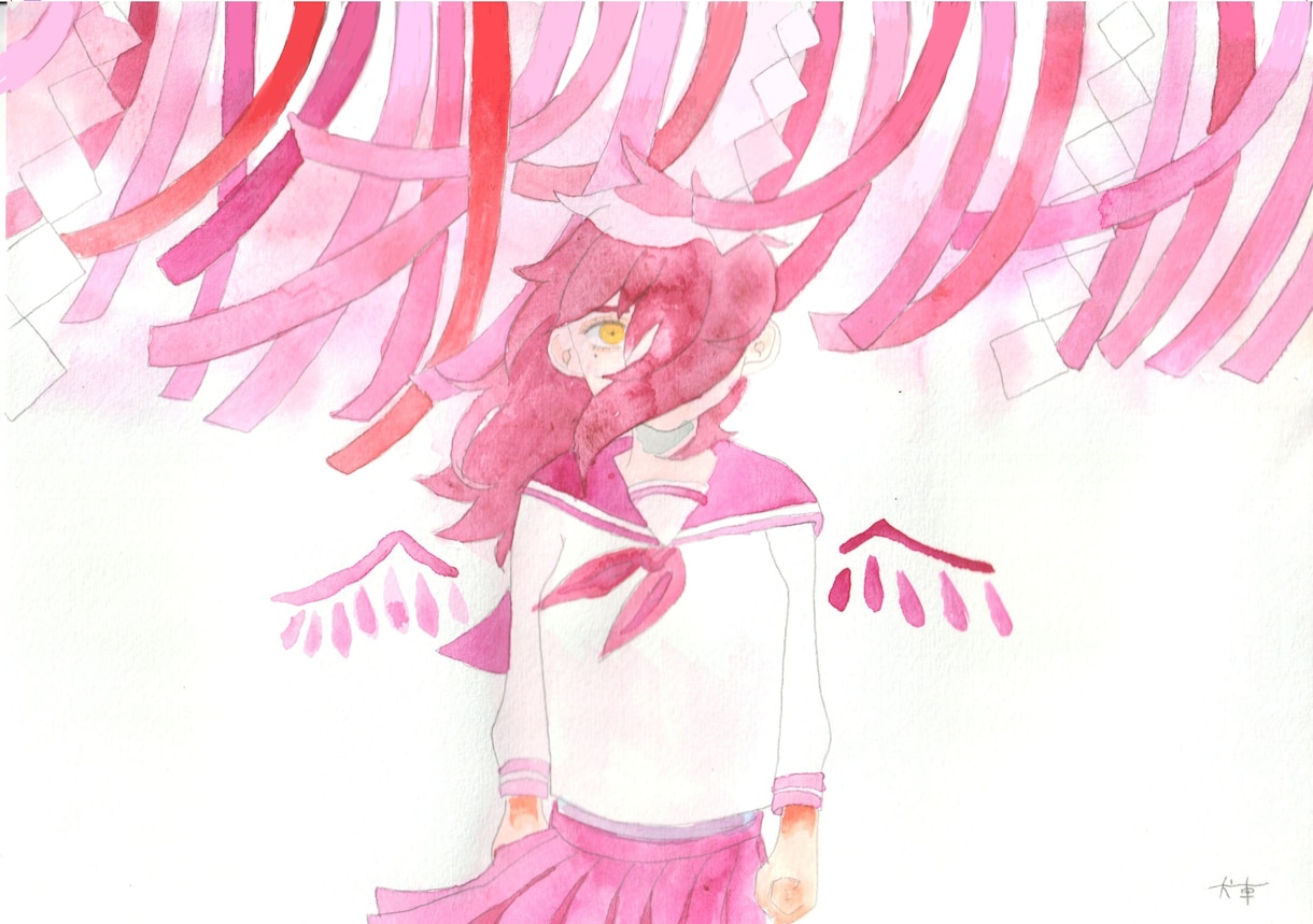 淡い色彩でイラストを描きます 滲みを生かしたイラストを描きます イメージ1