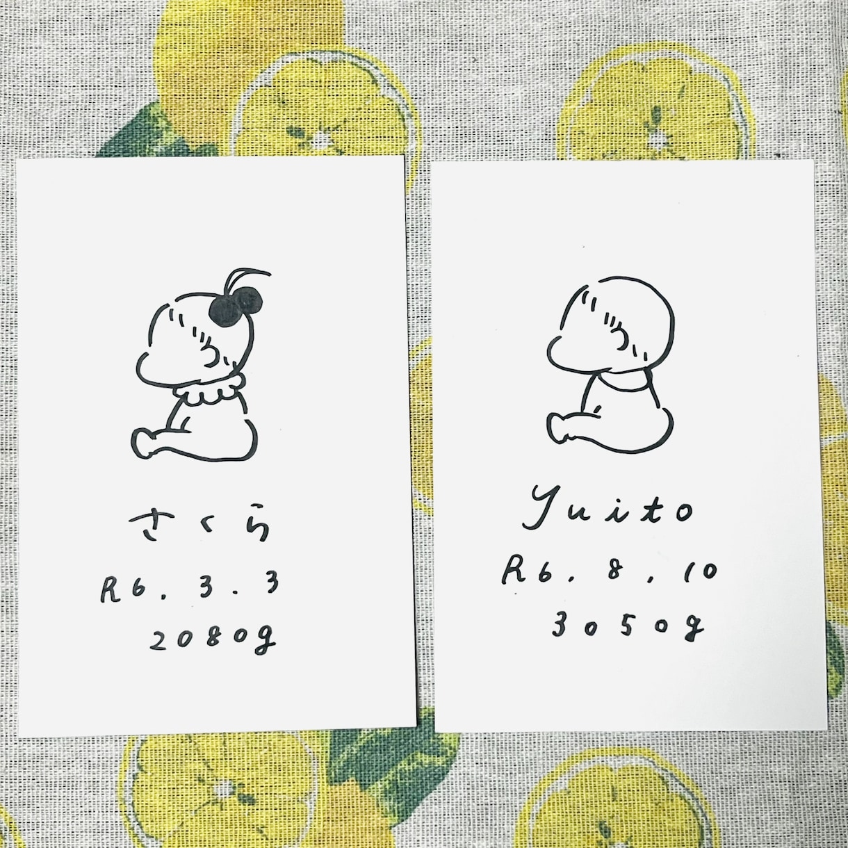 ファーストカットアート作成します 3枚セットで販売、名前は英字などご希望に応じて受け付けます！ イメージ7