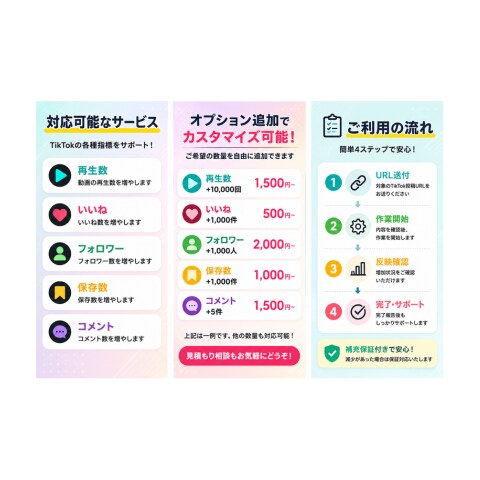TikTokフォロワー+1,000人増加します ティックトック宣伝や運営、コンサルで+1000人目指します イメージ2