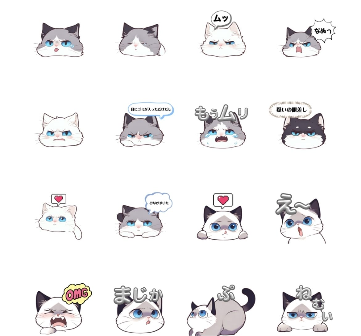 写真から、似顔絵LINEスタンプ作成します 写真orキャラクター似顔絵コメントありなしどちらでもok イメージ2