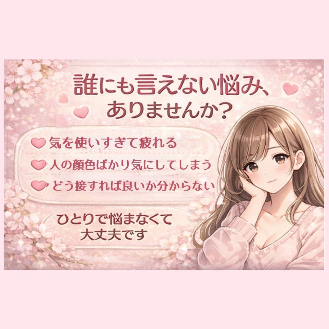 人間関係のストレスや悩み、丁寧にお聞きします 人間関係のストレス・不安、幅広く対応致します イメージ2