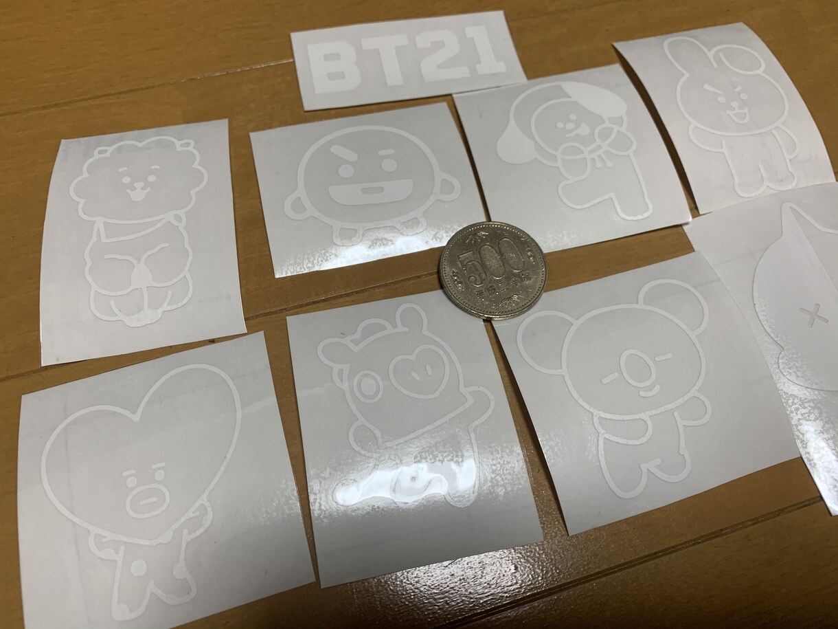 白or黒カッティングステッカー１枚から作ります チームやショップのロゴをカッティングステッカーでつくります。 イメージ2