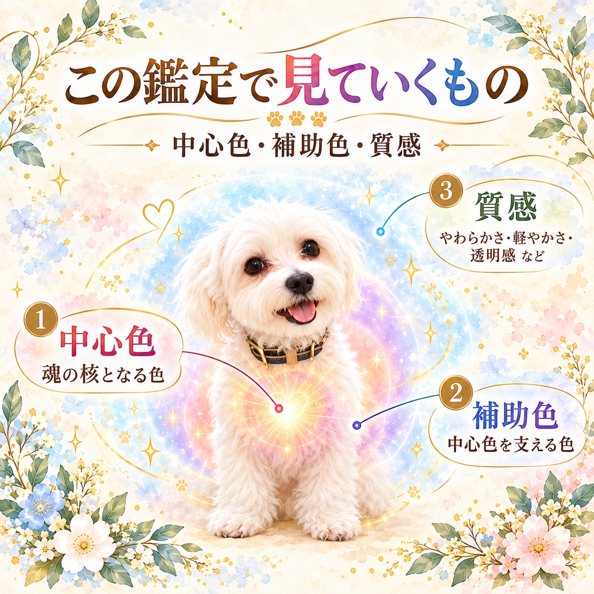ペットさんの魂の色と特性を読み解きます 〜この子は、どんな魂？色と質感から見ていきます〜 イメージ2
