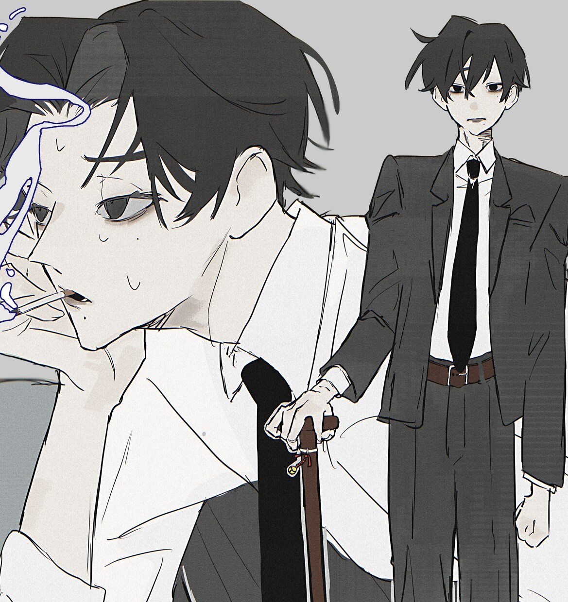 創作キャラをメインとした暗めのイラストを描きます オリジナルキャラ男女描き分け可 イメージ2