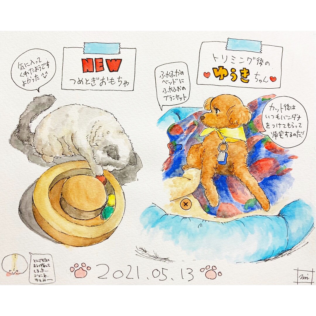 大切な動物さん達を描かせていただきます 水彩で優しい雰囲気のイラストを描かせていただきます。 イメージ5