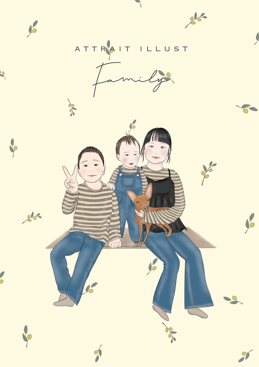 大人数◎温かいタッチの似顔絵描きます プレゼントにも喜ばれる線画イラストの似顔絵です♡ イメージ10
