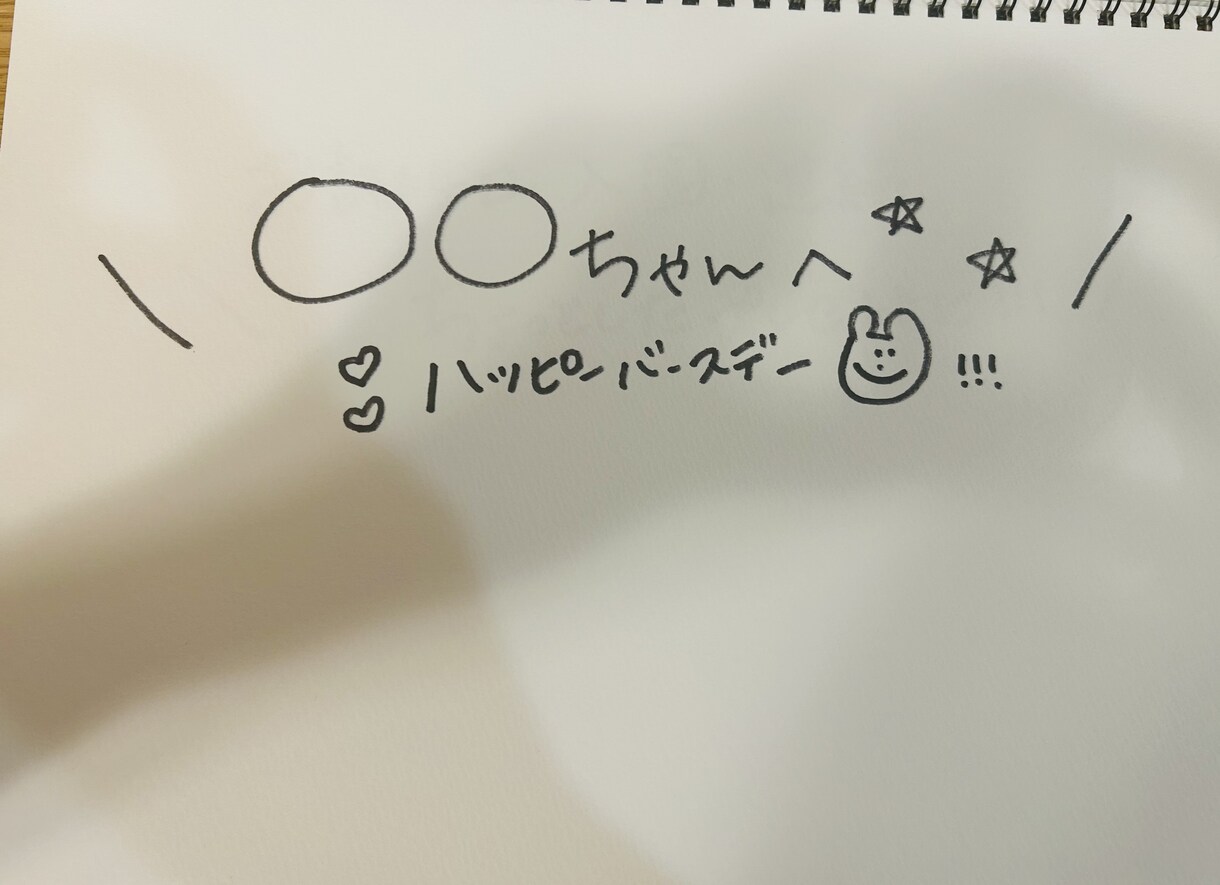 手描きでほっこり♡名前入りメッセージ動画作ります 手描きの温かさ溢れる可愛い名前入りメッセージ動画を作成します イメージ2